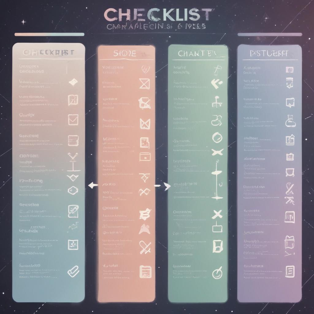 Platform comparison checklist chart showing feature comparisons across different AI platforms