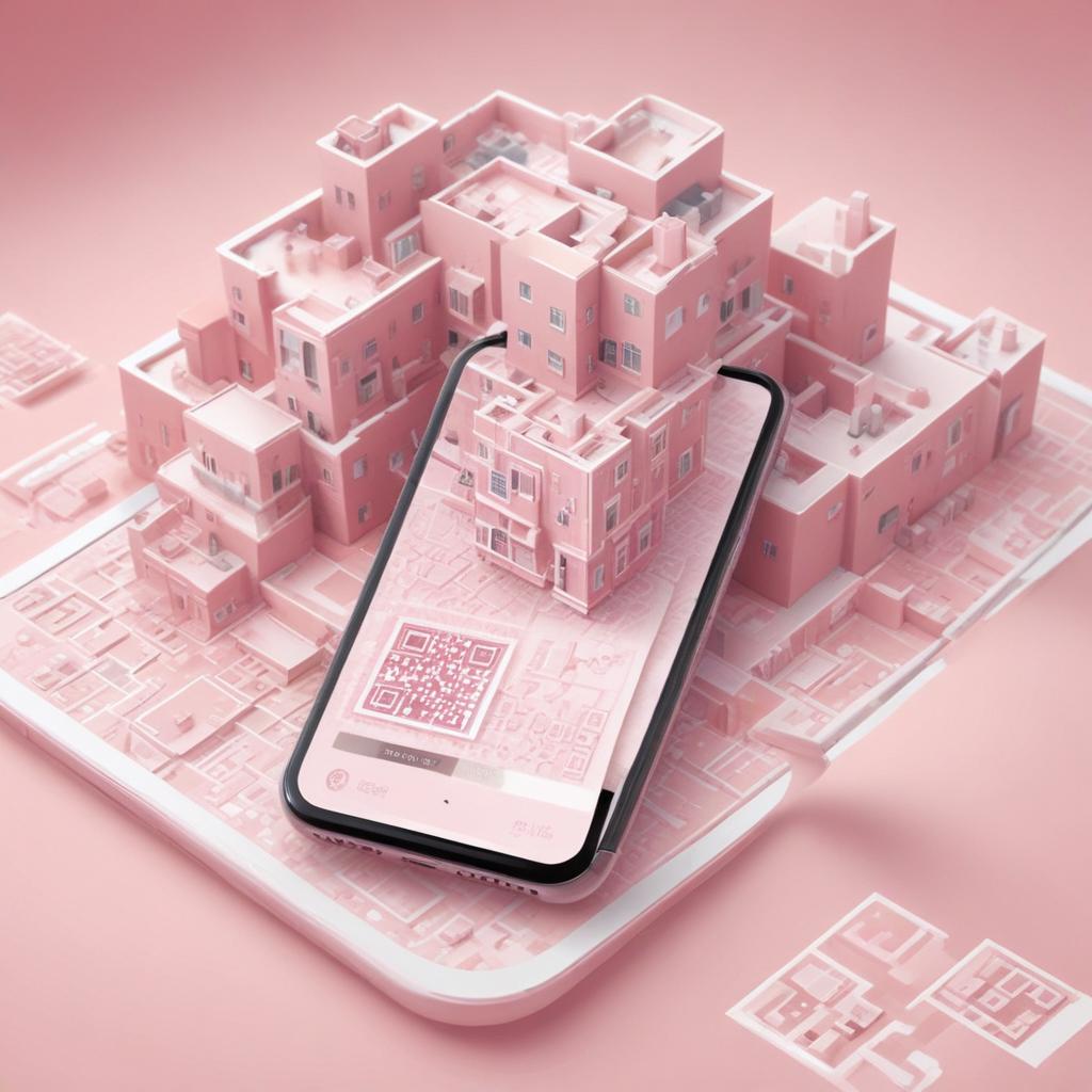 Client scanning QR code to chat with AI about property details