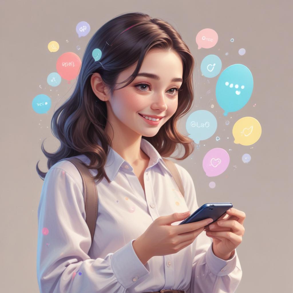 Professional receiving AI assistant interaction notifications on phone