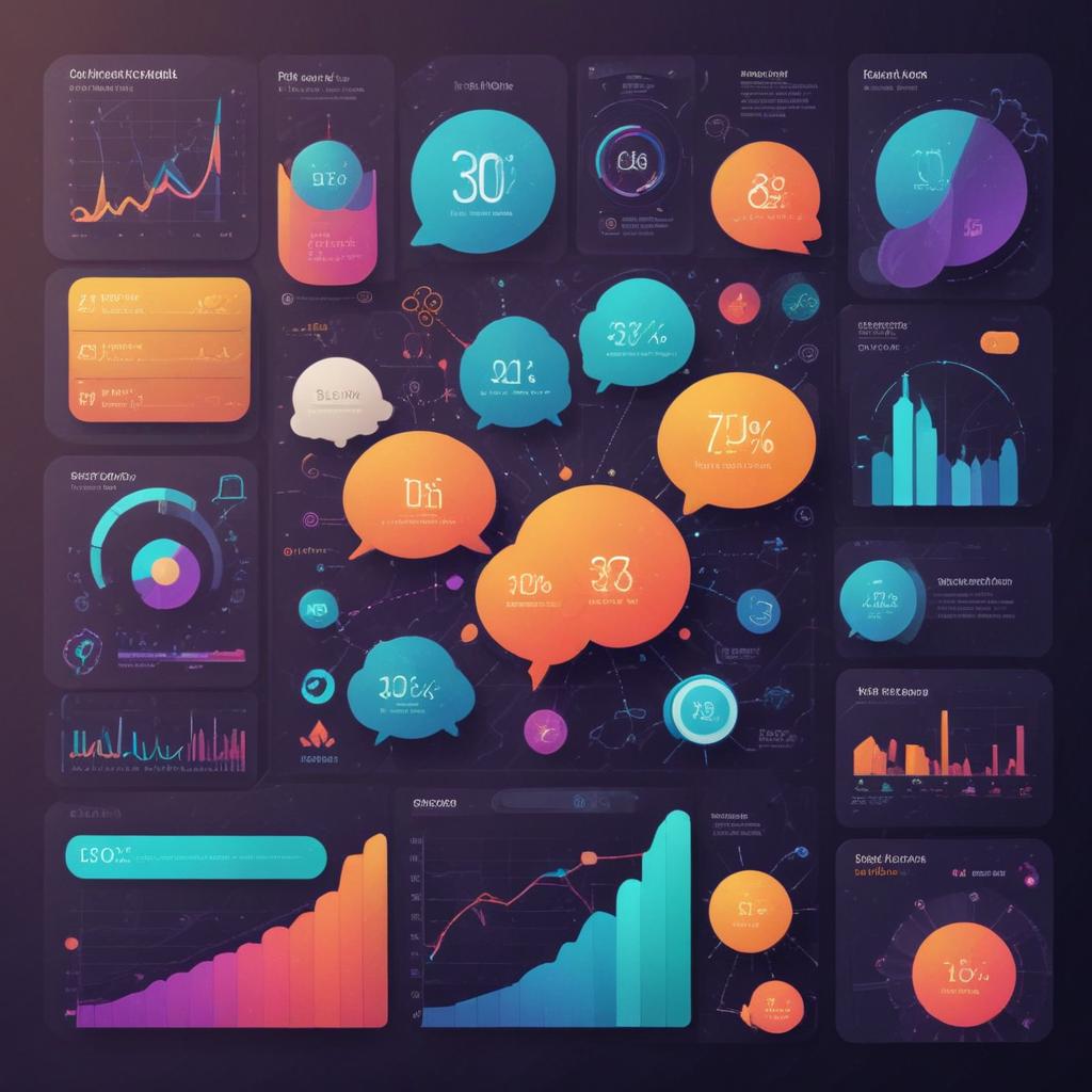 Dashboard showing customer insights and conversation analytics from AI interactions